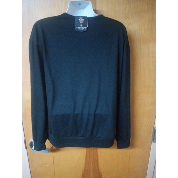 Hyde & Eek Men's Size XL Black Glow In The Dark Halloween Sleep Shirt - Picture 3 of 4